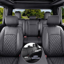 Load image into Gallery viewer, Ford F‑150 2015‑2020 XL XLT Lariat  &amp; 2017‑2022 F250 F350 XL XLT Lariat SuperCrew, 40/60 Split Full Coverage Custom Car Seat Covers(no rear armrest)