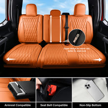 Load image into Gallery viewer, Ford F150 2015-2026 &amp; F250 F350 F450 2017-2026 Custom Premium Faux Leather Car Seat Covers
