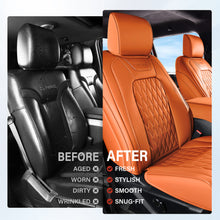 Load image into Gallery viewer, Ford F150 2015-2026 &amp; F250 F350 F450 2017-2026 Custom Premium Faux Leather Car Seat Covers
