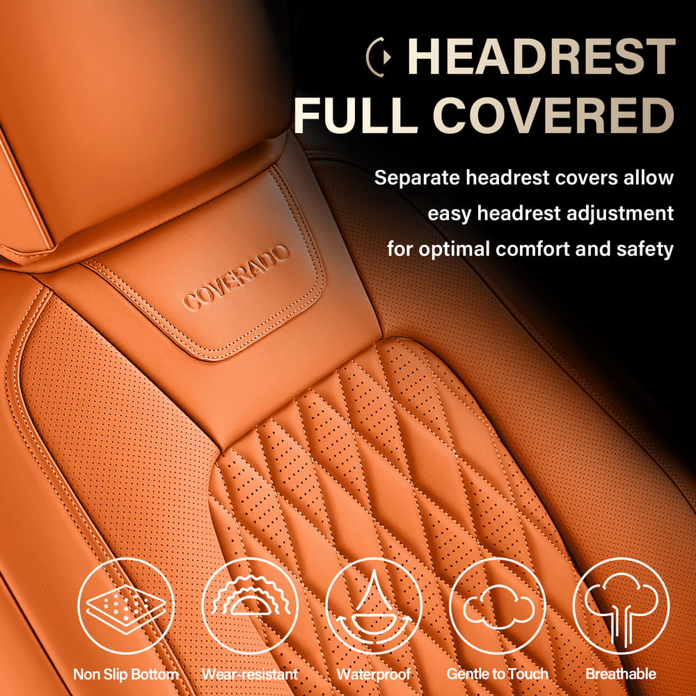 Ford F150 2015-2026 & F250 F350 F450 2017-2026 Custom Premium Faux Leather Car Seat Covers