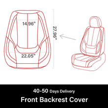 Load image into Gallery viewer, Coverado Headrest Cover/ Front Backrest/ Front Bottom Seat Individual Dedicated Separate Parts (Select 40-50 Days Delivery)