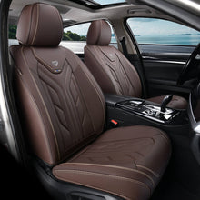 Load image into Gallery viewer, Coverado Front Leather Seat Covers 2 Pieces Waterproof Car Seat Protectors Universal Fit