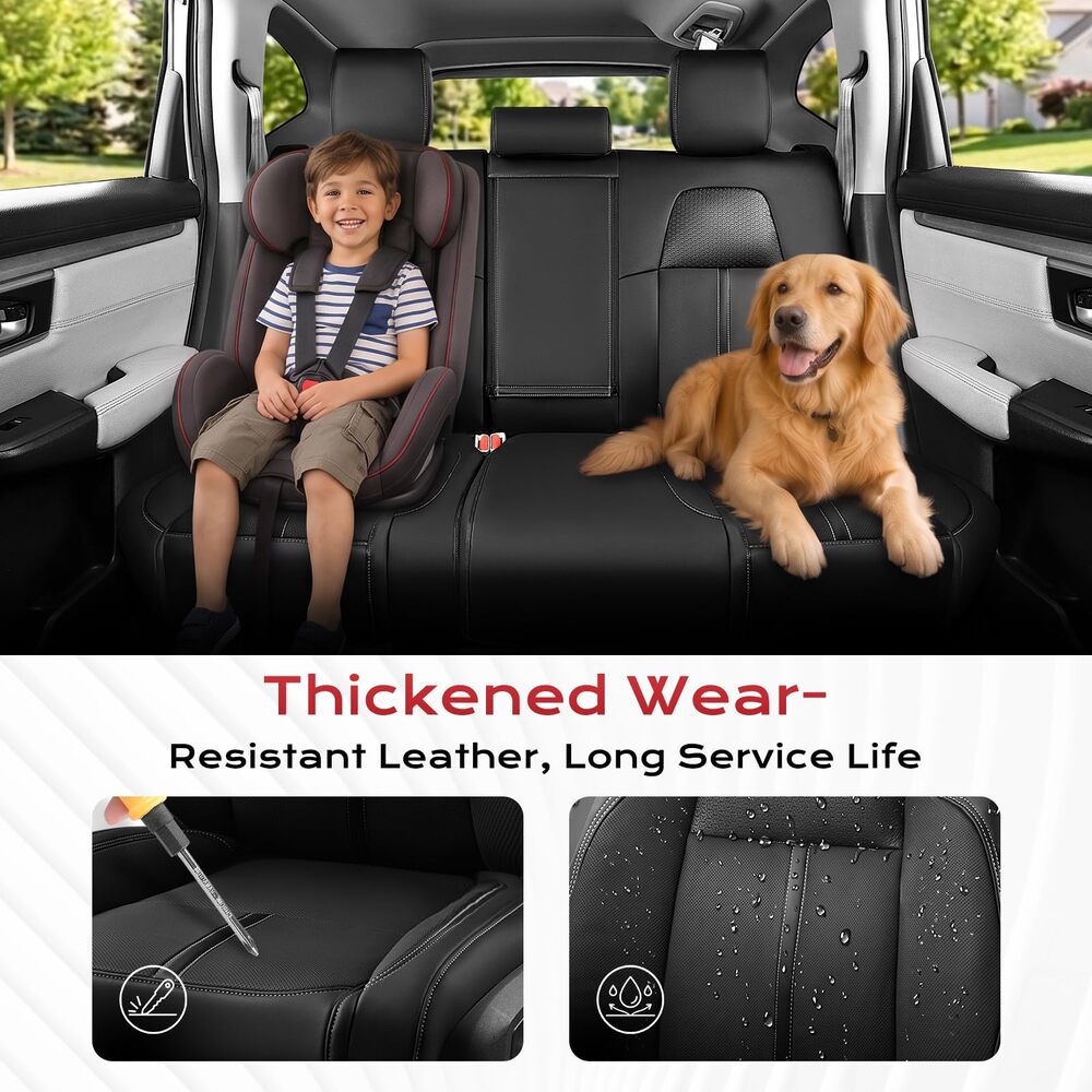 Honda CR‑V 2017-2022 LX/EX/EX-L/Special Edition/Touring Custom Full Coverage Premium Faux Leather Car Seat Covers