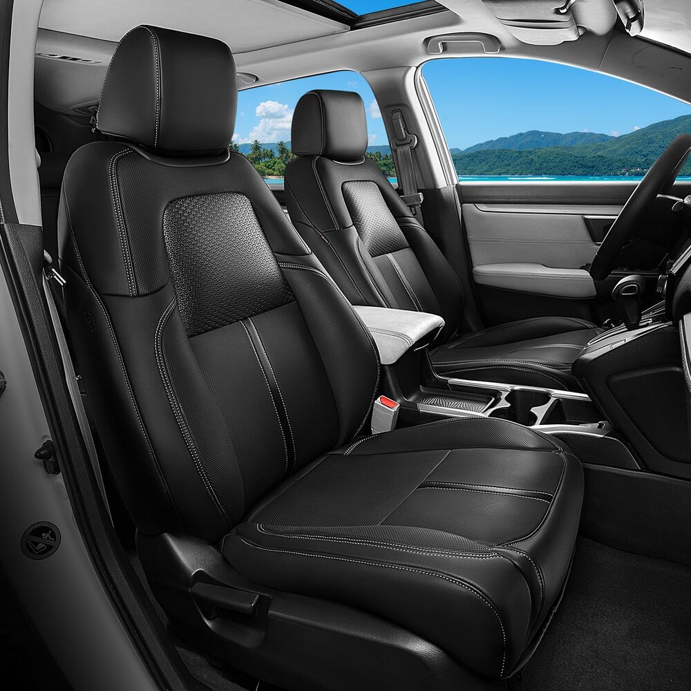 Honda CR‑V 2017-2022 LX/EX/EX-L/Special Edition/Touring Custom Full Coverage Premium Faux Leather Car Seat Covers