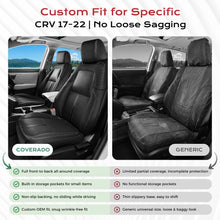 Load image into Gallery viewer, Honda CR‑V 2017-2022 LX/EX/EX-L/Special Edition/Touring Custom Full Coverage Premium Faux Leather Car Seat Covers