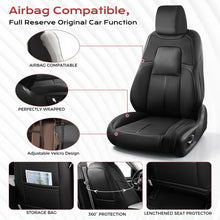 Load image into Gallery viewer, Honda CR‑V 2017-2022 LX/EX/EX-L/Special Edition/Touring Custom Full Coverage Premium Faux Leather Car Seat Covers