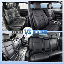 Load image into Gallery viewer, Jeep Grand Cherokee Custom Premium Faux Leather Seat Covers 2011-2021 Full Coverage Seat Protectors
