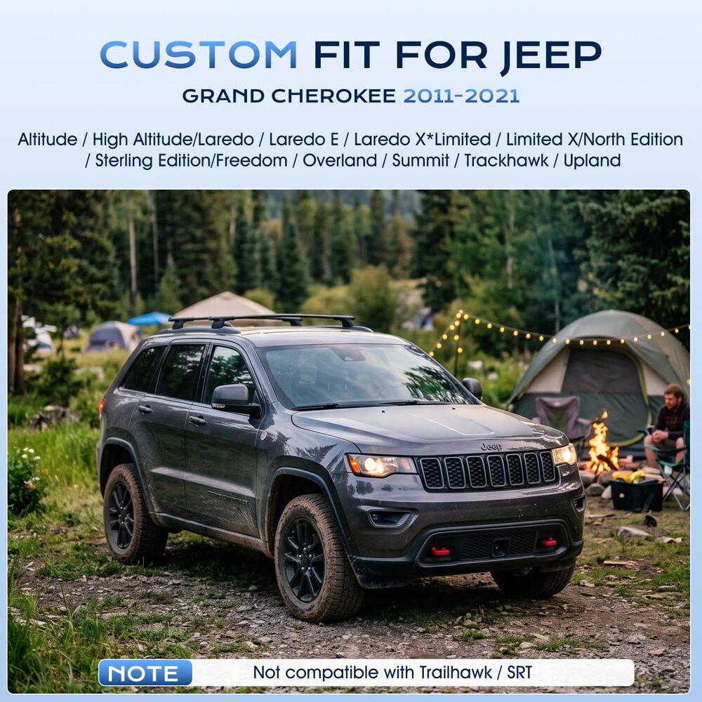 Jeep Grand Cherokee Custom Premium Faux Leather Seat Covers 2011-2021 Full Coverage Seat Protectors