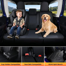 Load image into Gallery viewer, Jeep Wrangler 2018-2026 JL 4 Door Custom Full Coverage Fit Premium Faux Leather Car Seat Covers