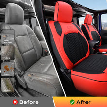 Load image into Gallery viewer, Jeep Wrangler 2018-2026 JL 4 Door Custom Full Coverage Fit Premium Faux Leather Car Seat Covers