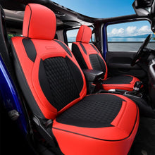 Load image into Gallery viewer, Jeep Wrangler 2018-2026 JL 4 Door Custom Full Coverage Fit Premium Faux Leather Car Seat Covers