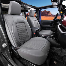 Load image into Gallery viewer, Jeep Wrangler 2018-2026 JL 4 Door Custom Full Coverage Fit Premium Faux Leather Car Seat Covers