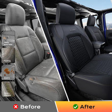 Load image into Gallery viewer, Jeep Wrangler 2018-2026 JL 4 Door Custom Full Coverage Fit Premium Faux Leather Car Seat Covers