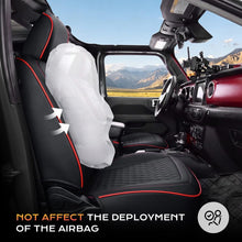 Load image into Gallery viewer, Jeep Wrangler 2018-2026 JL 4 Door Custom Full Coverage Fit Premium Faux Leather Car Seat Covers