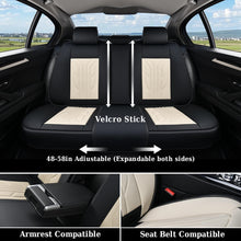 Load image into Gallery viewer, Coverado Quality Leatherette Front and Back Car Seat Covers Universal Fit Seat Protectors