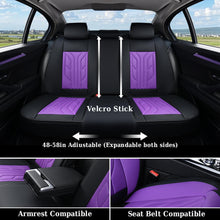 Load image into Gallery viewer, Coverado Quality Leatherette Front and Back Car Seat Covers Universal Fit Seat Protectors