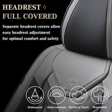 Load image into Gallery viewer, Coverado Quality Leatherette Front and Back Car Seat Covers Universal Fit Seat Protectors