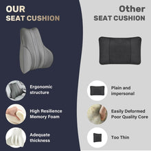 Load image into Gallery viewer, 50% OFF🔥🔥 Coverado Leather Lumbar Support Pillow for Office Chair Cars Sofa with Detachable Memory Foam