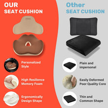 Load image into Gallery viewer, Coverado Foam Seat Cushion / Lumbar Support Pillow for Car, Office Chair, Sofa