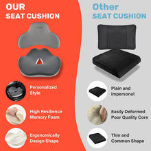 Load image into Gallery viewer, Coverado Foam Seat Cushion / Lumbar Support Pillow for Car, Office Chair, Sofa