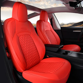 50% OFF🔥🔥 Fit 2017-2023 Tesla Model 3 Coverado Custom Car Seat Covers Premium Leather Front and Back Auto Seat Protectors