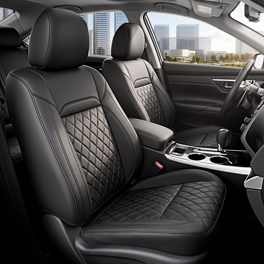 Fit Nissan Altima 2013-2016 SL Upgrade Full Wrap Premium Faux Leather Custom Car Seat Covers