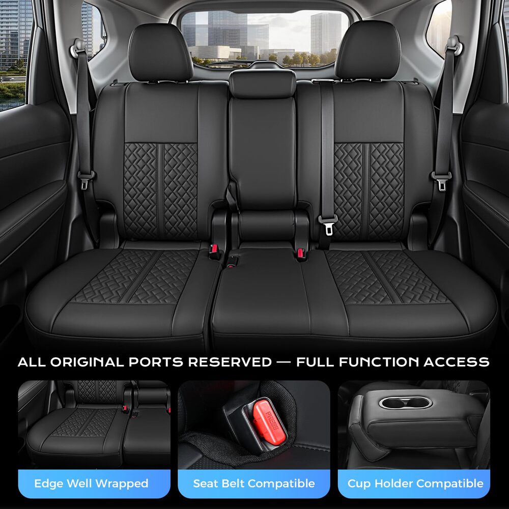 Fit Nissan 2017-2020 Rogue S/SV/SL Upgrade Full Wrap Premium Faux Leather Custom Car Seat Covers (Copy)