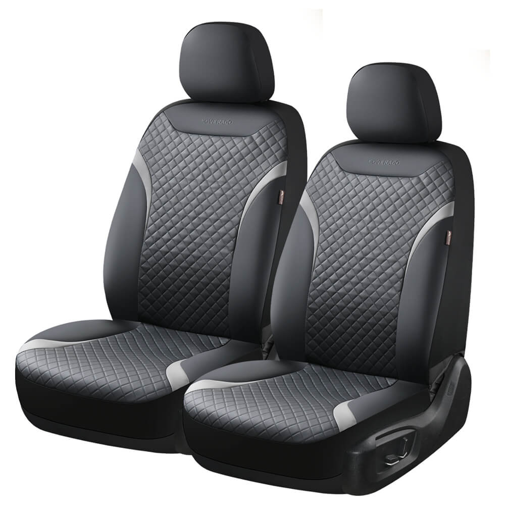 Pvc Seat Cover DJCP06 PVC Front & Rear Seat Covers — Faux Leather | Coverado