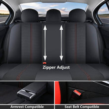 Load image into Gallery viewer, Coverado Car Seat Covers Front and Back PU Leather&amp;Fabric Auto Seat Protector Universal Fit