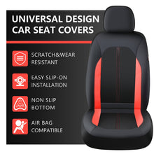 Load image into Gallery viewer, Coverado Car Seat Covers Front and Back PU Leather&amp;Fabric Auto Seat Protector Universal Fit