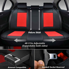 Load image into Gallery viewer, Coverado Full Set Premium Leather Seat Covers 5 Seats Front and Back Car Seat Protectors Universal Fit