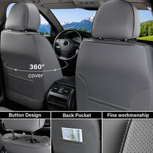 Load image into Gallery viewer, [Pre-sale] Coverado Full Set with Head Pillow Front and Back Seat Cover Set Faux Leather Waterproof Universal Fit