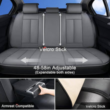 Load image into Gallery viewer, [Pre-sale] Coverado Full Set with Head Pillow Front and Back Seat Cover Set Faux Leather Waterproof Universal Fit