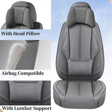 Load image into Gallery viewer, [Pre-sale] Coverado Full Set with Head Pillow Front and Back Seat Cover Set Faux Leather Waterproof Universal Fit