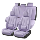 50% OFF🔥🔥 Coverado Front and Back Car Seat Covers Set Premium Faux Leather Water Resistant Lumbar Support Universal Fit