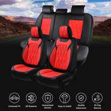 Load image into Gallery viewer, Coverado 5 Seats Full Set Seat Covers for Cars Front and Back Seats Premium Faux Leather Washable Universal Fit