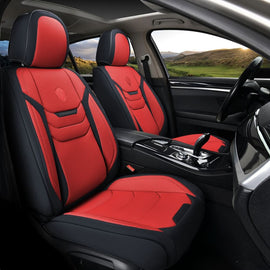 50% OFF🔥🔥 Coverado Leatherette Car Seat Cover 5 Seats Front and Rear Full Set Water Resistant Classic Auto Seat Cover Universal Fit