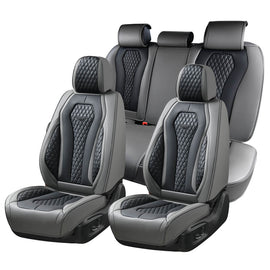 5 Seats Coverado Car Seat Covers Front and Rear Seat Full Set Premium Leather Seat Protector Universal Fit