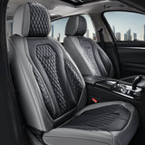 2 Seats Coverado Front Driver Passenger Premium Leather Front Car Seat Covers Water Resistant Luxury Auto Seat Protectors Universal Fit