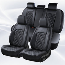 Load image into Gallery viewer, Coverado 5 Seats Front and Back Car Seat Covers Faux Leather Full Set Breathable Waterproof Universal Fit