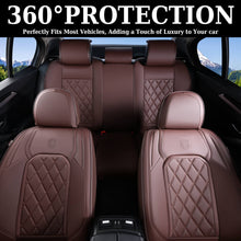 Load image into Gallery viewer, Coverado 2 Seats Front Pair Seat Covers Faux Leather Breathable Waterproof Universal Fit