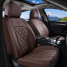 Load image into Gallery viewer, Coverado 2 Seats Front Pair Seat Covers Faux Leather Breathable Waterproof Universal Fit