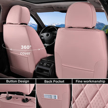 Load image into Gallery viewer, Coverado 2 Seats Front Pair Seat Covers Faux Leather Breathable Waterproof Universal Fit