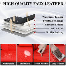 Load image into Gallery viewer, Coverado 2 Seats Front Pair Seat Covers Faux Leather Breathable Waterproof Universal Fit