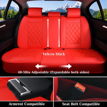 Load image into Gallery viewer, Coverado Front and Back Seat Covers Faux Leather Full Set Breathable Waterproof Seat Protectors Universal Fit