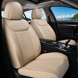 50% OFF🔥🔥Coverado Full Set 5 Seats Rear and Front Car Seat Covers Faux Leather Water Resistant Seat Protectors Universal Fit