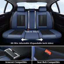 Load image into Gallery viewer, Coverado Front and Back Car Seat Covers Faux Leather Water Resistant Seat Protectors Universal Fit