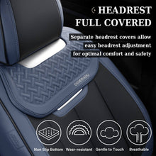 Load image into Gallery viewer, Coverado Front and Back Car Seat Covers Faux Leather Water Resistant Seat Protectors Universal Fit