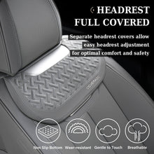 Load image into Gallery viewer, Coverado Front and Back Car Seat Covers Faux Leather Water Resistant Seat Protectors Universal Fit