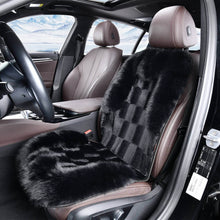 Load image into Gallery viewer, Coverado Black Fuzzy Car Seat Cushion Warm Seats Universal Fit Winter Comfort Furry Seat Covers